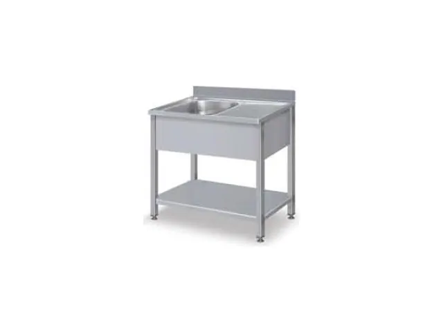 Single Bowl Sink Counters with Base Shelf