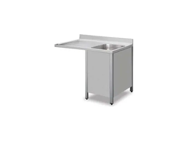 Single Bowl Sink Counters with Cupboard Base, Suitable for Dishwasher Inlet