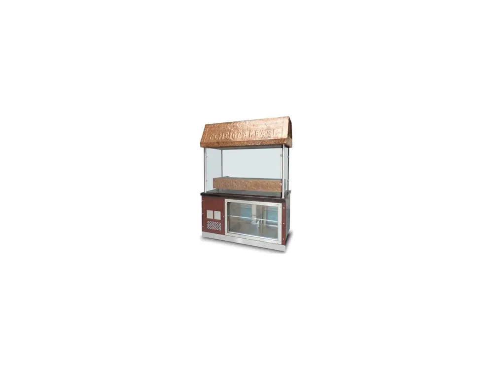 Copper-Clad Charcoal Grill with Refrigerator
